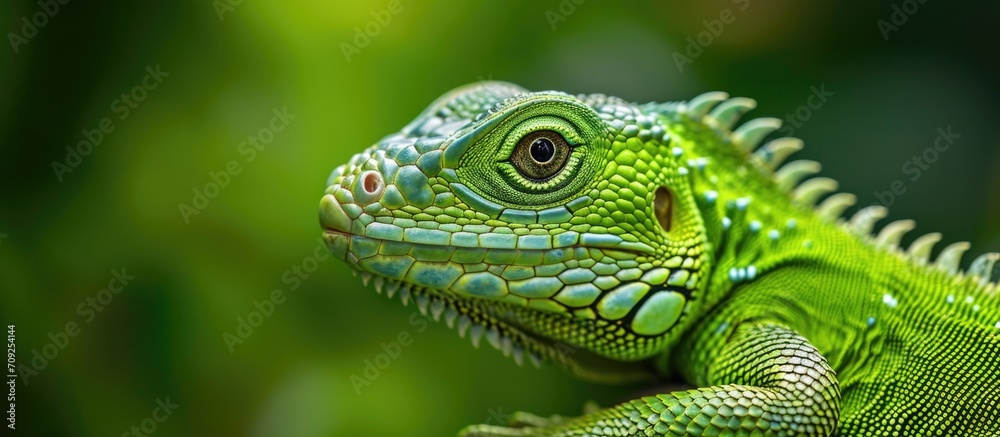 Reptile with green coloration Reptile with green coloration