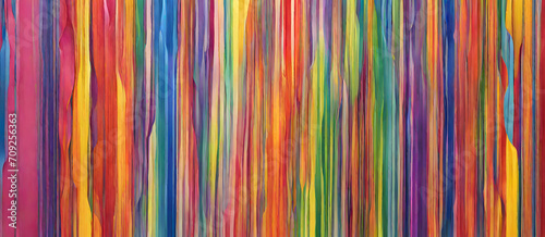 Rainbow Colored Painted Stripes Brush Painting Background Colorful Digital Artwork Minimalistic Modern Card Design Wall Art