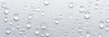 Water drops on a white background