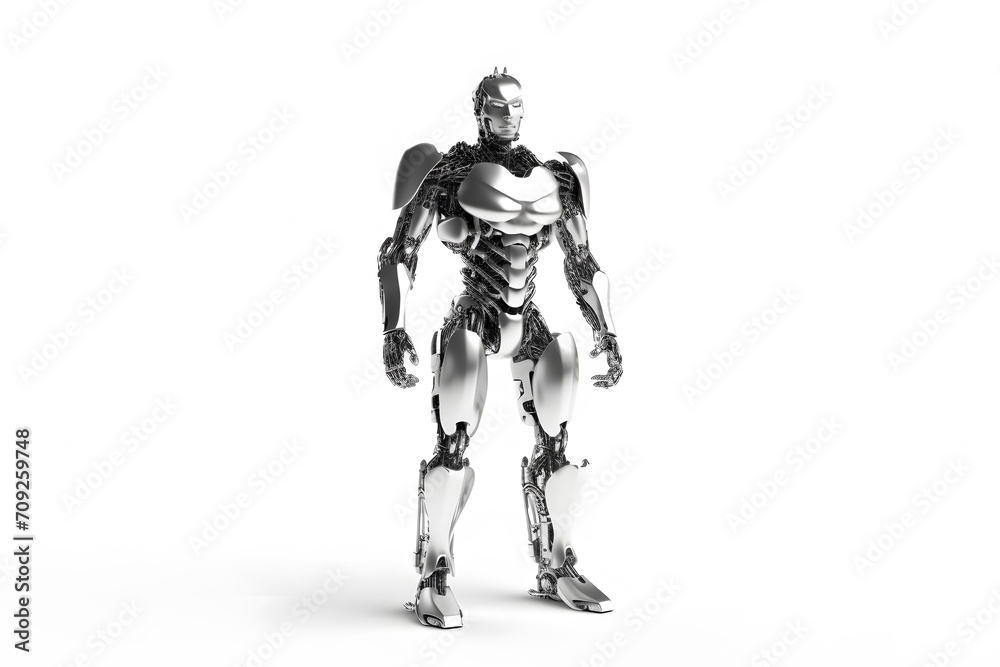 mega robot super drone in a white background. Neural network AI generated art mega robot super drone in a white background. Neural network AI generated art