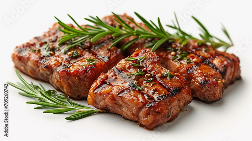 Grilled Steak Fillets with Rosemary and Spices