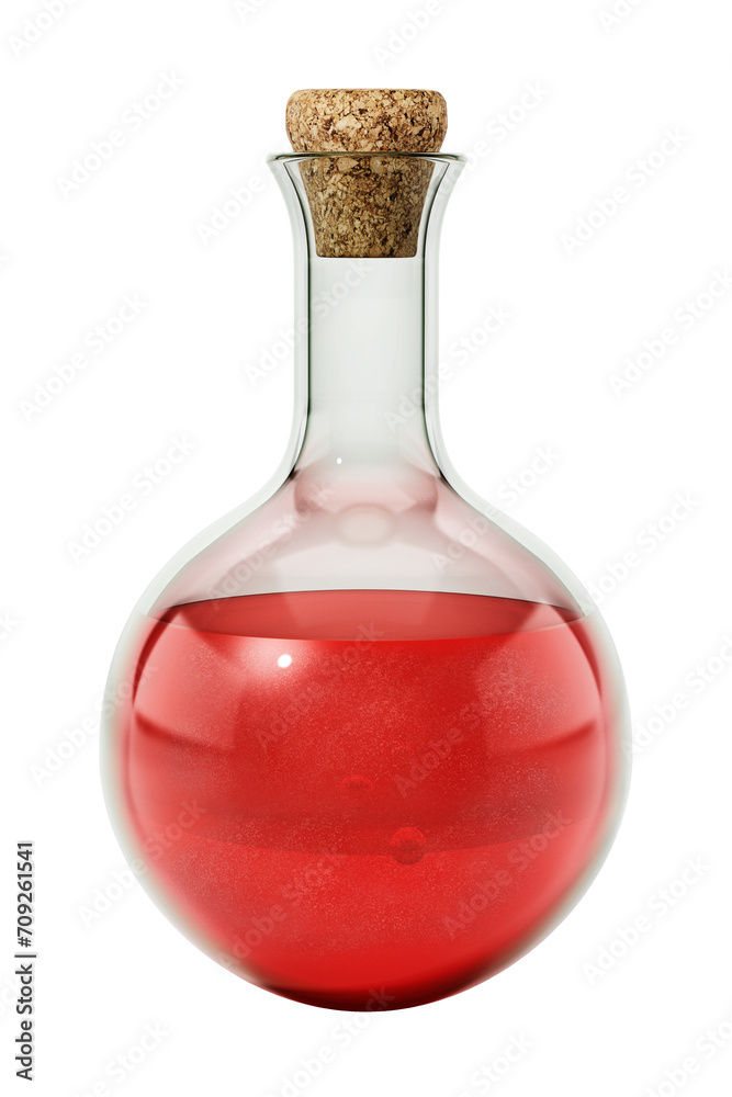 Health potion isolated on transparent background. 3D illustration Health potion isolated on transparent background. 3D illustration