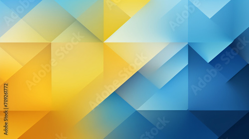 Blue and yellow gradient geometric shape background