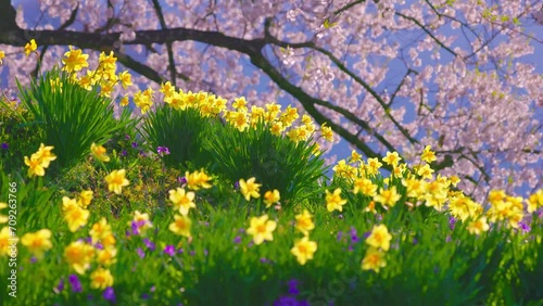 Wallpaper Mural 桜と花風景 Torontodigital.ca