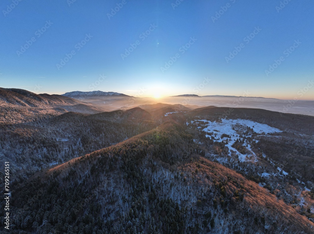 360 degree panoramic landscape of the Fagaras mountains