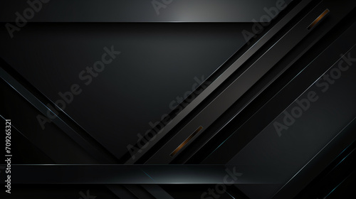 Black abstract layer geometric illustration background