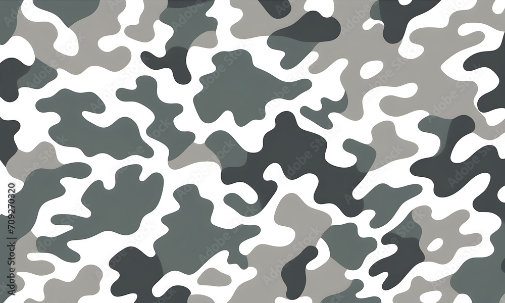 Camouflage Pattern Military Colors Vector Style Camo Background Graphic Army Wall Art Design