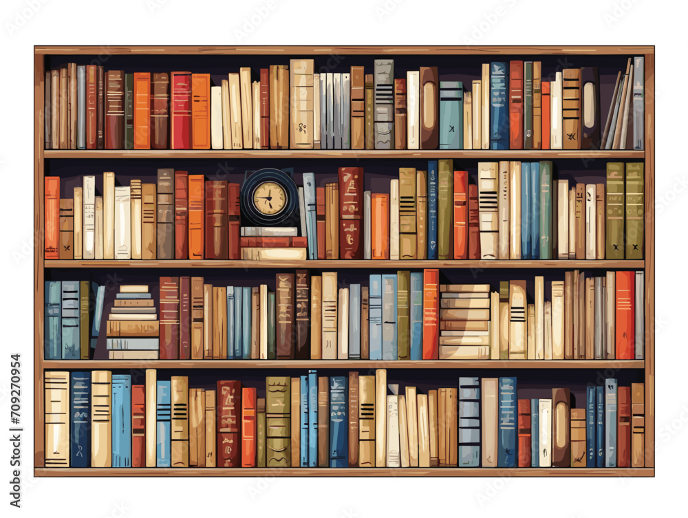 books in a library