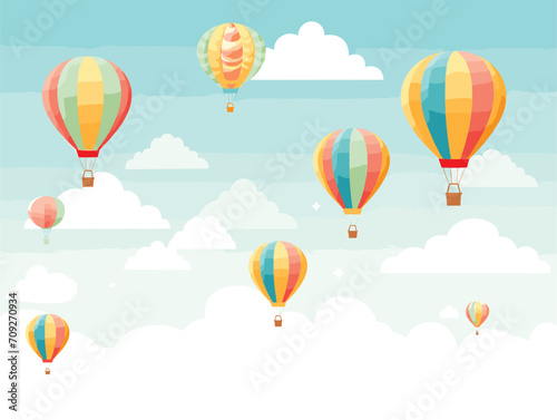 hot air balloon in sky
