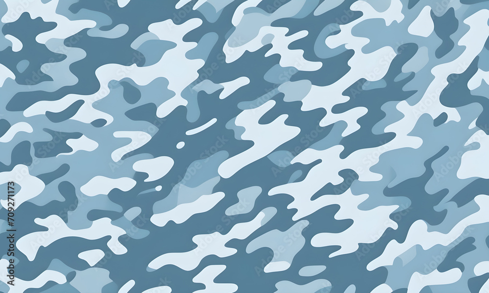 Icy Camouflage Pattern Military Colors Vector Style Camo Background Graphic Army Wall Art Design