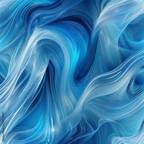 blue flowing wave abstract illustration background
