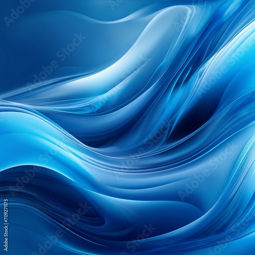 blue flowing wave abstract illustration background