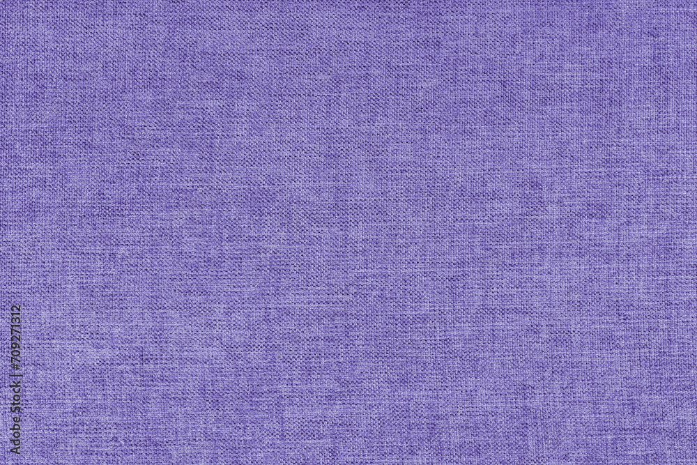 Fototapeta premium Textile background, purple coarse fabric texture, cloth structure close up, jacquard woven upholstery, furniture textile material, wallpaper, backdrop..