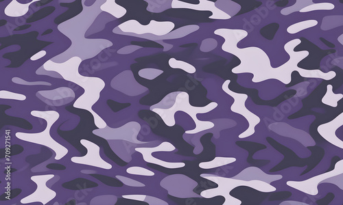 Purple Camouflage Pattern Military Colors Vector Style Camo Background Graphic Army Wall Art Design