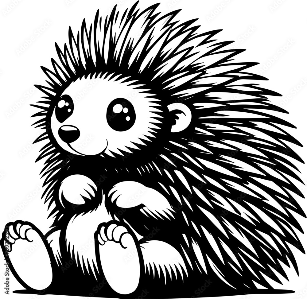 Puffy Porcupine Cartoon icon Puffy Porcupine Cartoon icon