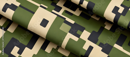 Camouflage Pattern Military Colors Vector Style Camo Background Graphic Army Wall Art Design