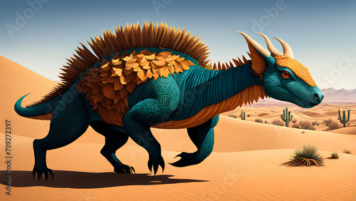 Illustration of creatures inspired by desert folklore and mythology  © Ahsan Ali