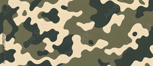 Camouflage Pattern Military Colors Vector Style Camo Background Graphic Army Wall Art Design