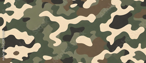 Camouflage Pattern Military Colors Vector Style Camo Background Graphic Army Wall Art Design