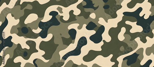 Camouflage Pattern Military Colors Vector Style Camo Background Graphic Army Wall Art Design