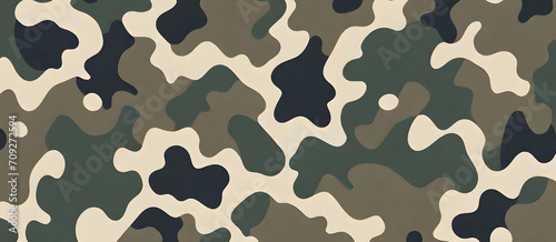 Camouflage Pattern Military Colors Vector Style Camo Background Graphic Army Wall Art Design