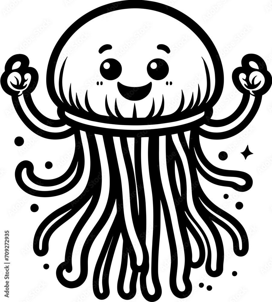 Jolly Jellyfish Cartoon icon Jolly Jellyfish Cartoon icon