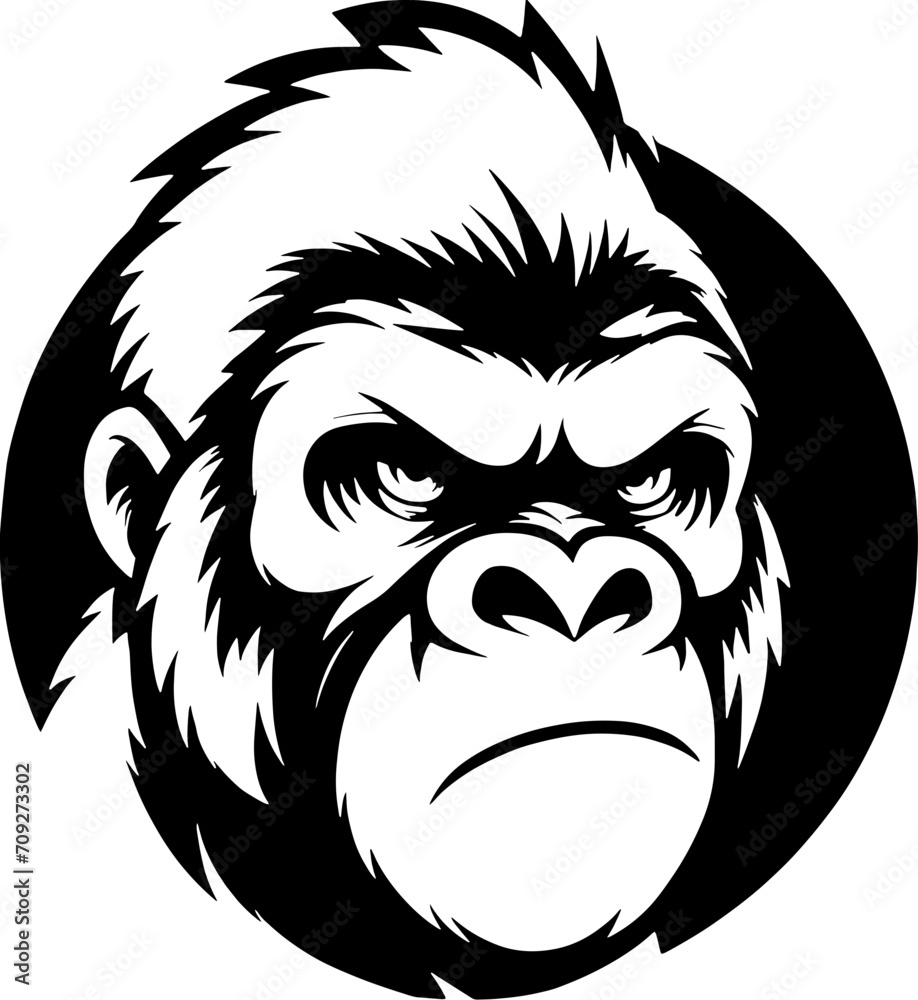 Fototapeta premium Glimmer Gorilla Cartoon icon 16