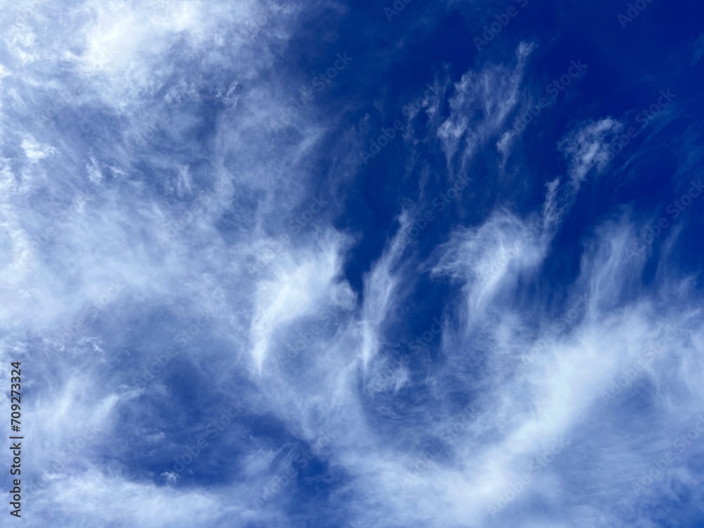 Obraz premium Dramatic sky clouds scenic cloudscape in heaven.