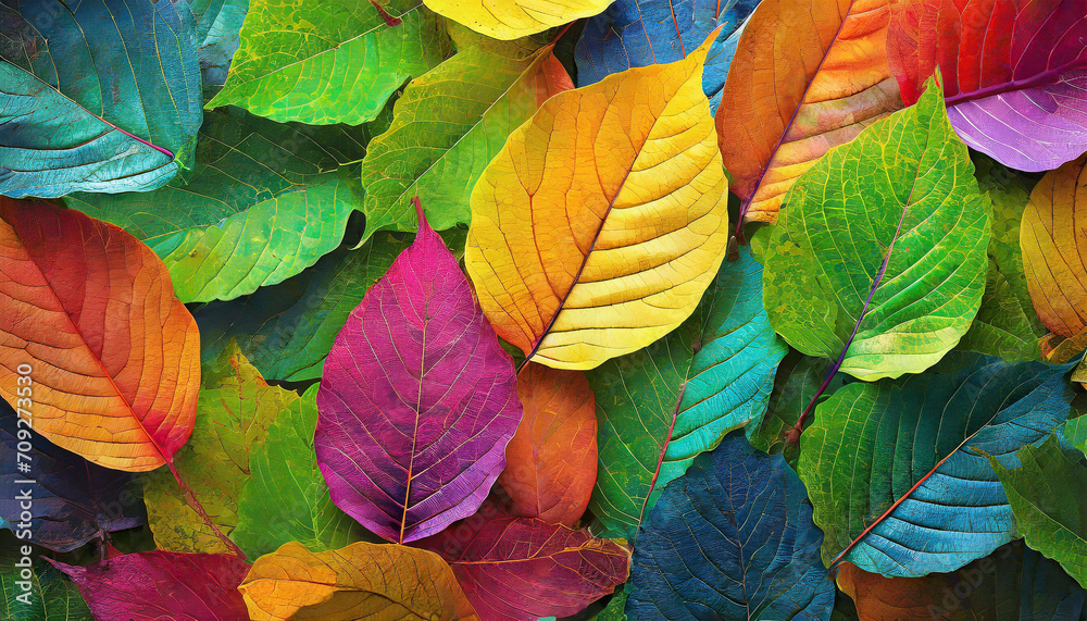 colorful autumn leaves. Generative AI colorful autumn leaves. Generative AI