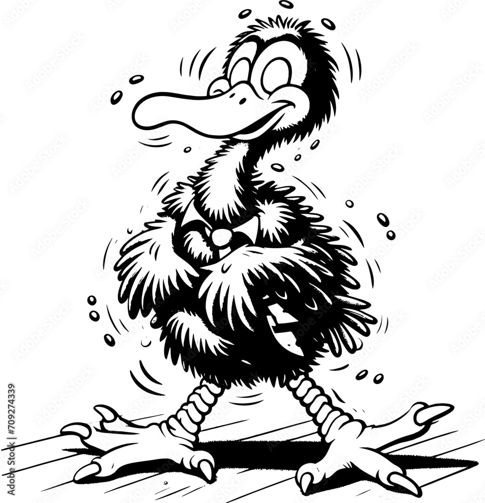 Fototapeta premium Dizzy Dodo Cartoon icon 1