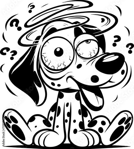 Dizzy Dalmatian Cartoon icon