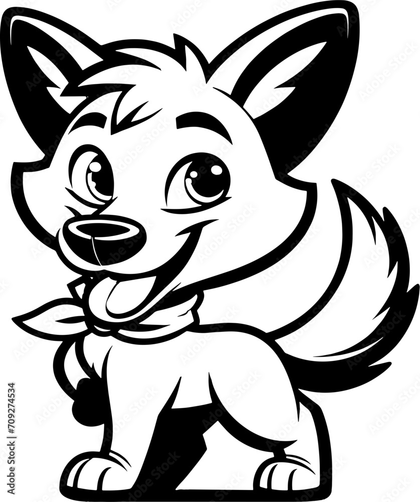 Fototapeta premium Dazzle Dingo Cartoon icon 8