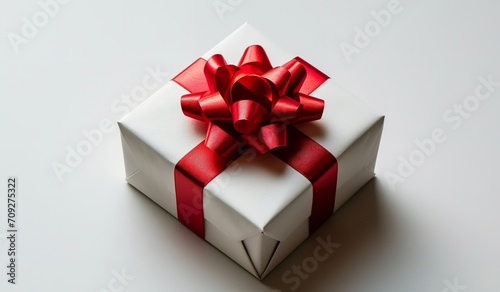 Free Gifts with Red Ribbons on the Gift Box - Transparent Background