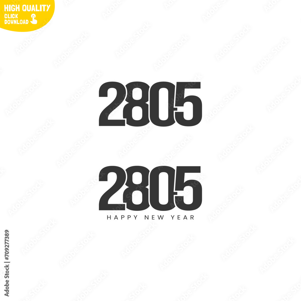 Creative Happy New Year 2805 Logo Design Creative Happy New Year 2805 Logo Design