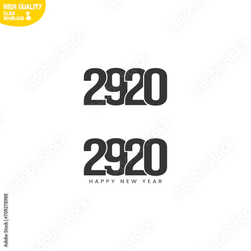 Creative Happy New Year 2920 Logo Design