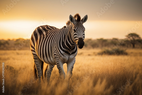 zebra in the wild