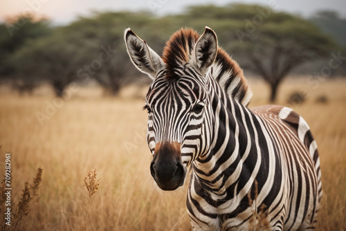 zebra in the wild