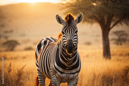 zebra in the wild