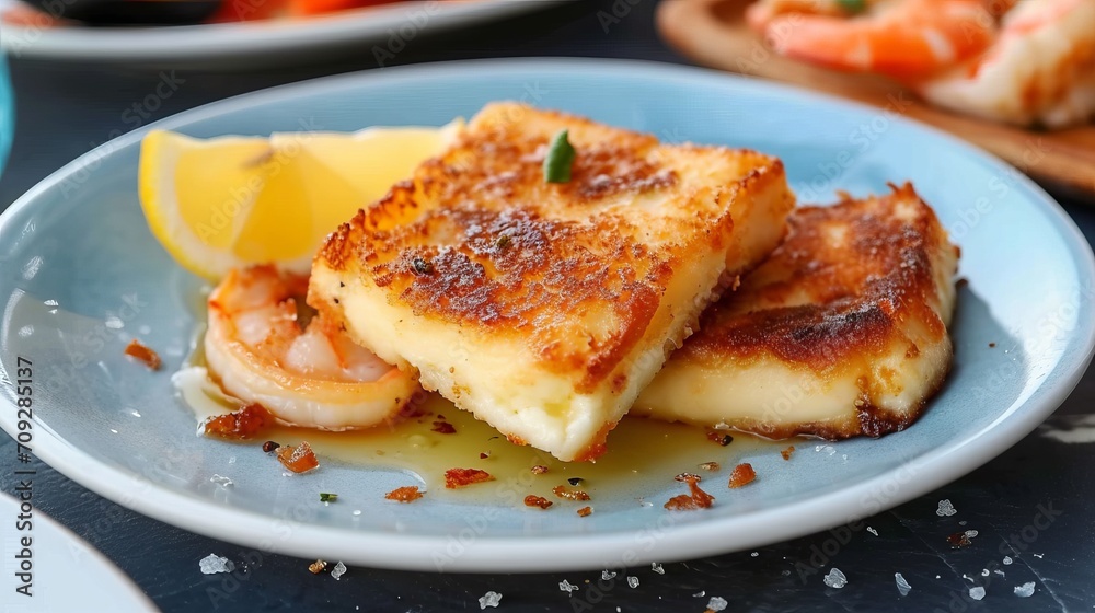 Saganaki is a Greek delicacy dish of fried cheese.