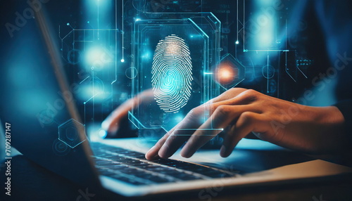 Future technology and cybernetics, fingerprint scanning biometric authentication