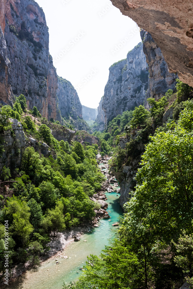View from inside the Verdon canyon View from inside the Verdon canyon