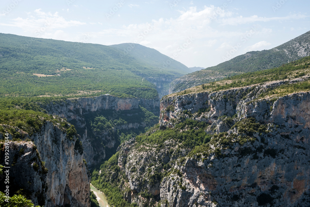 Verdon canyon and its walls in provence Verdon canyon and its walls in provence