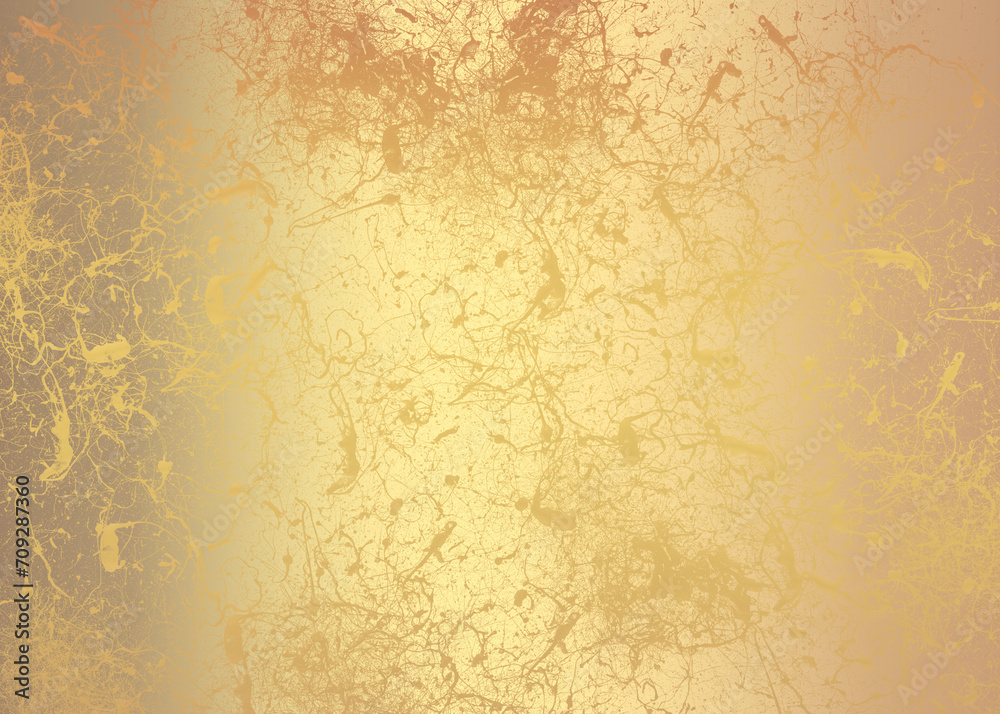 Golden Abstract decorative paper texture background for artwork - Illustration