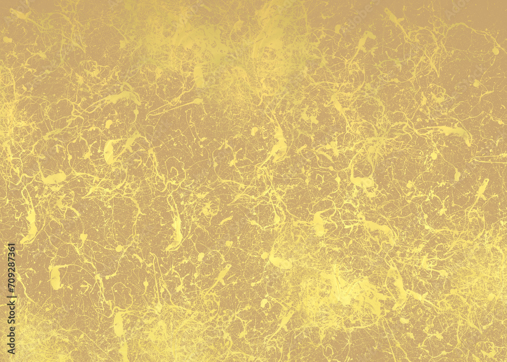 Golden Abstract decorative paper texture background for artwork - Illustration