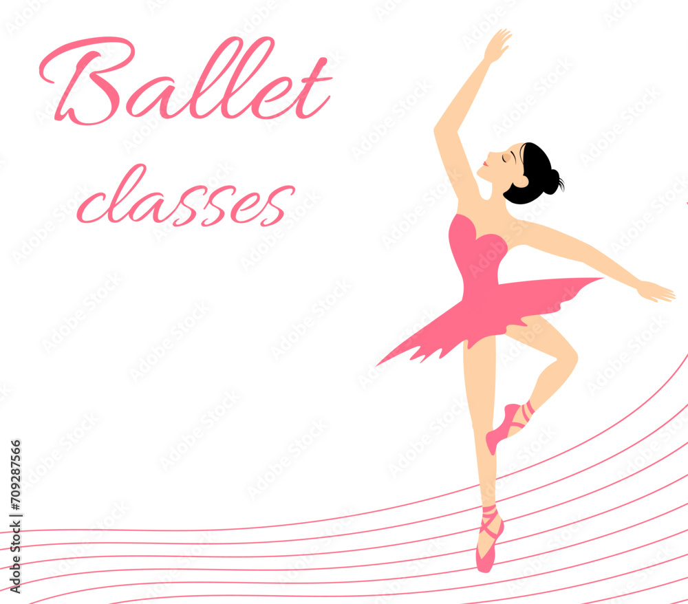 Ballet lessons.Ballerina dancing in pointe shoes. A graceful ballerina performs on the theater stage. Ballet lessons.Ballerina dancing in pointe shoes. A graceful ballerina performs on the theater stage.