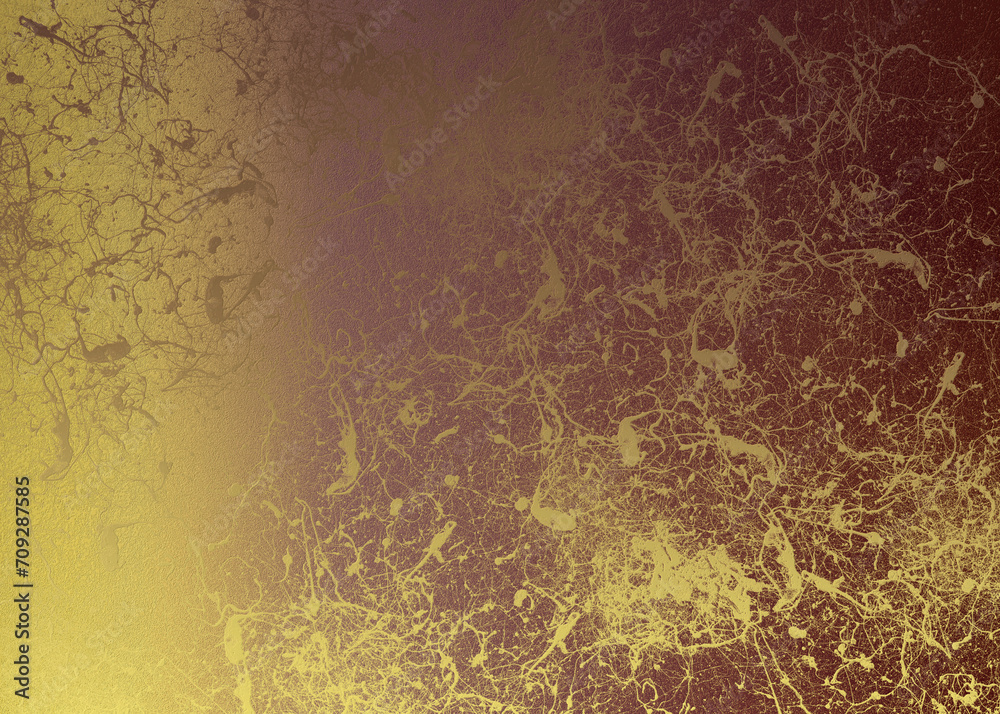 Golden Abstract decorative paper texture background for artwork - Illustration