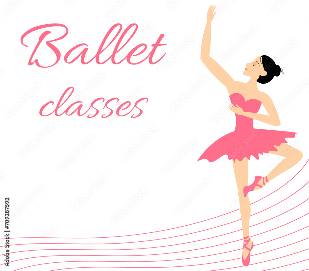 Ballet lessons. Beauty of classical ballet. Ballerina dancing in pointe shoes. Ballet lessons. Beauty of classical ballet. Ballerina dancing in pointe shoes.