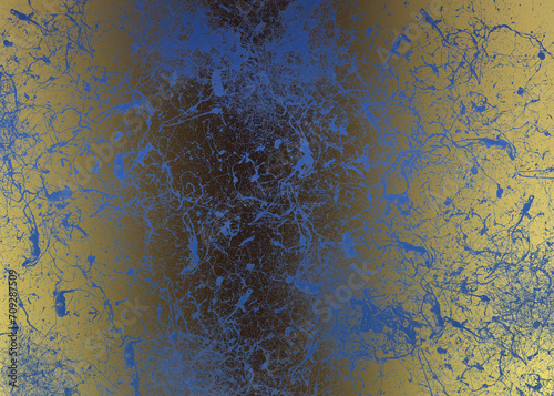 Obraz na płótnie Golden Abstract decorative paper texture background for artwork - Illustration w salonie