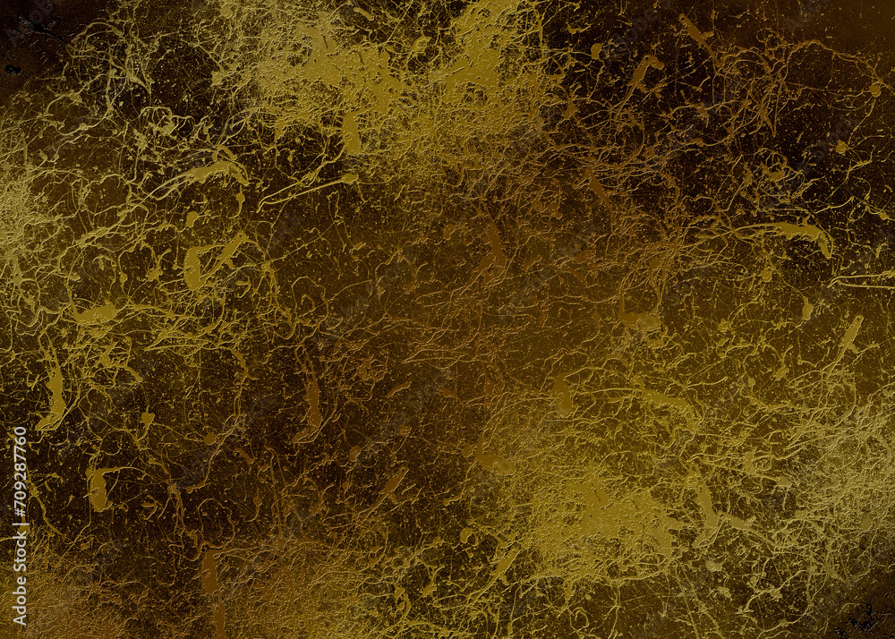 Golden Abstract decorative paper texture background for artwork - Illustration