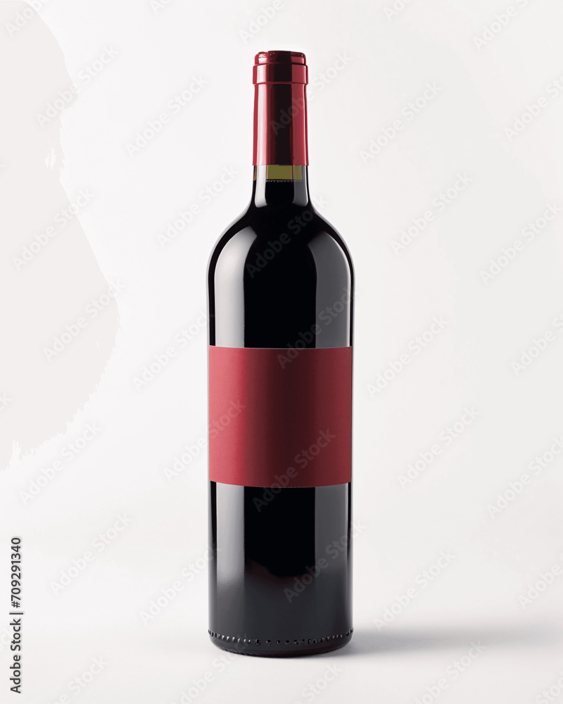 Red Wine Packaging Template: Stylish Bottle Mockup for Branding Presentation Red Wine Packaging Template: Stylish Bottle Mockup for Branding Presentation